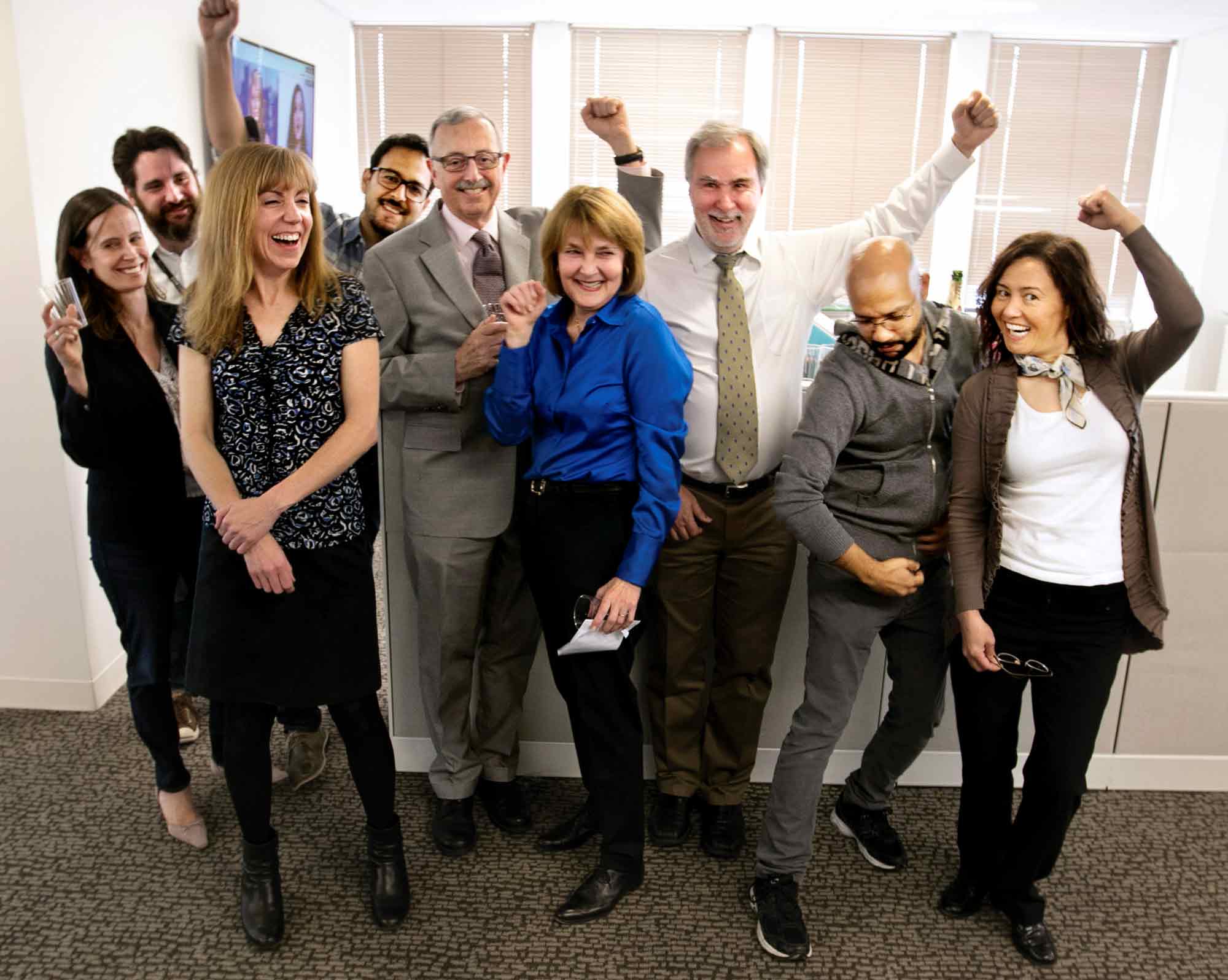 Pulitzer2017-ExplanatoryJournalism Staff at McClatchy's Washington Bureau celebrate the 2017 Pulitzer Prize for Explanatory Reporting on the Panama Papers