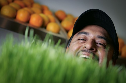 Felix Carrera was born in Mexico to a family of six brothers and six sisters. When his parents bought the children an ice cream cone, they had to share it. Today, Carrera owns Juice It Up in Grand Prairie, Texas, and he happily shares ice cream and other healthy treats with his customers. Felix Carrera was born in Mexico to a family of six brothers and six sisters. When his parents bought the children an ice cream cone, they had to share it. Today, Carrera owns Juice It Up in Grand Prairie, Texas, and he happily shares ice cream and other healthy treats with his customers.