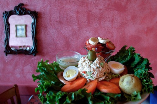 The Chicken Salad Plate is a favorite at Celebrity Cafe & Bakery at their new location in University Park Village in Fort Worth, Texas. The Chicken Salad Plate is a favorite at Celebrity Cafe & Bakery at their new location in University Park Village in Fort Worth, Texas.